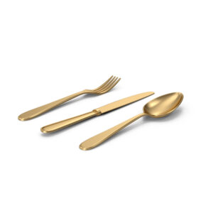 Cutlery Set Gold Colored