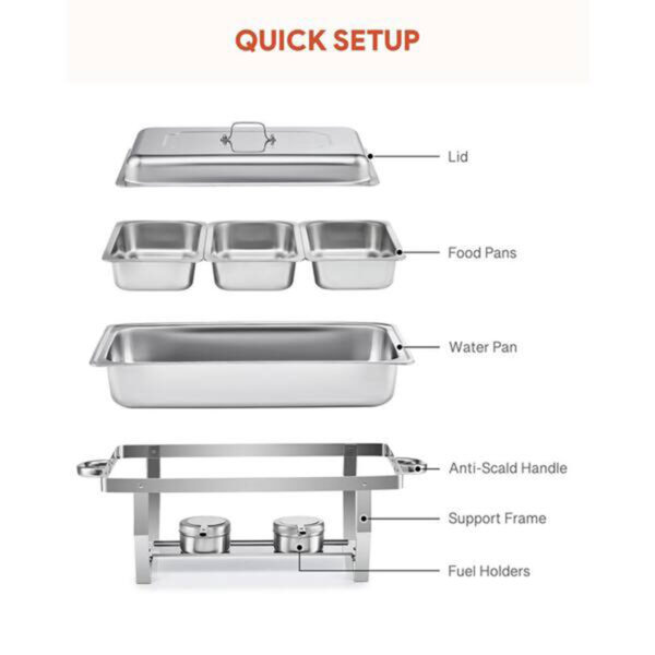 Chafing Dish Triple Pan 11L - Image 2