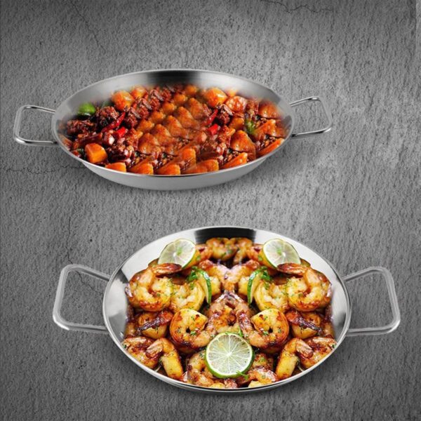 Stainless Steel Serving Platter 30cm (Silver) - Image 4