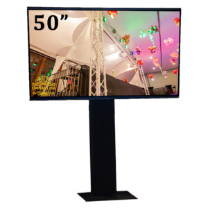 50" TV Screen with Truss Stand