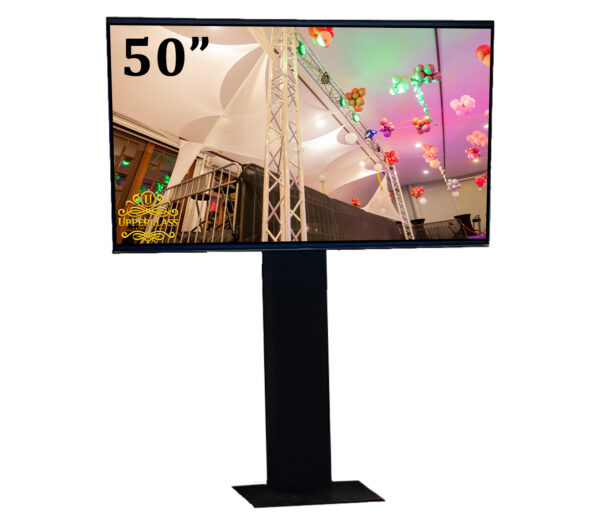 50" TV Screen with Truss Stand