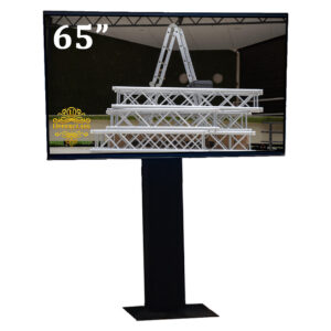 65" TV Screen with Truss stand