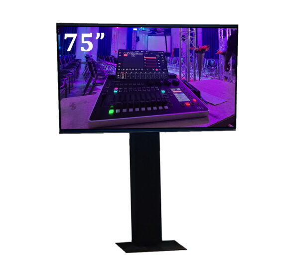 75" TV Screen with Truss stand