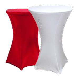 Cocktail Table with white/ Red Cover